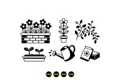 Hand Drawn Garden Floral SVG For Crafts Product Image 3