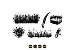 Hand Drawn Grass Illustration For Crafts Product Image 3