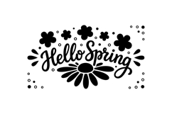 Hand Drawn Spring Floral Clipart For Crafts Product Image 2