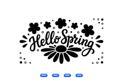 Hand Drawn Spring Floral Clipart For Crafts Product Image 1