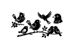 Hand Drawn Bird SVG For Crafts And Decor Product Image 2