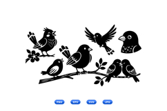 Hand Drawn Bird SVG For Crafts And Decor Product Image 1