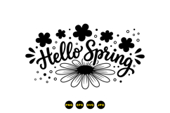 Hand Drawn Spring Floral Clipart For Invitations Product Image 3