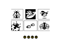 Ladybug Vector For Crafts And Printables Product Image 3