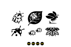 Hand Drawn Ladybug SVG For Crafts Product Image 3