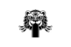 Chinese Lion Head Clipart For Festival Crafts Product Image 3