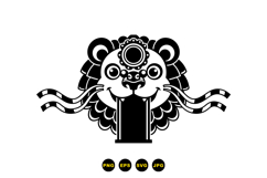 Hand Drawn Lion Dance SVG For Lunar New Year Product Image 3