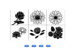 Hand Drawn Lotus SVG For Wedding Invitations Product Image 2