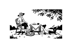 Hand Drawn Picnic SVG Clipart For Crafts Product Image 1