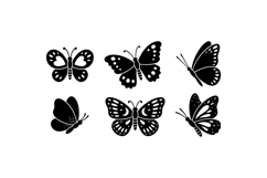 Hand Drawn Butterfly Clipart For Invitations And Crafts Product Image 3