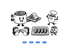 Hand Drawn Sushi Roll Characters Product Image 2