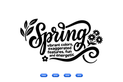 Hand Drawn Spring Floral SVG For Crafts Product Image 1