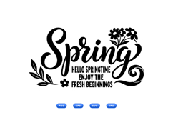 Hand Drawn Spring Floral SVG For Crafts Product Image 2