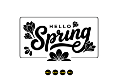 Hand Drawn Spring Floral Clipart For Invitations Product Image 1