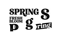 Hand Drawn Spring Lettering SVG For Invitations Product Image 3
