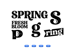 Hand Drawn Spring Lettering SVG For Invitations Product Image 2