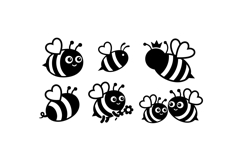 Cute Bumble Bee Clipart For Crafts Product Image 3
