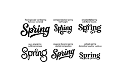 Hand Lettered Spring SVG For Crafts Product Image 2