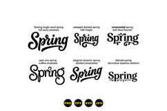 Hand Lettered Spring SVG For Crafts Product Image 3