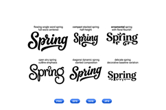 Hand Lettered Spring SVG For Crafts Product Image 1