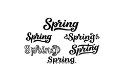 Spring Hand Lettered SVG For Crafts Product Image 2