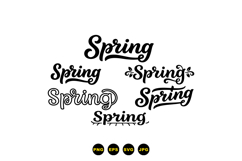 Spring Hand Lettered SVG For Crafts Product Image 3