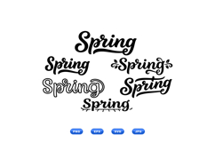 Spring Hand Lettered SVG For Crafts Product Image 1