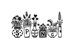 Hand Drawn Spring Floral Clipart For Crafts Product Image 2