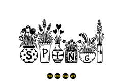Hand Drawn Spring Floral Clipart For Crafts Product Image 3