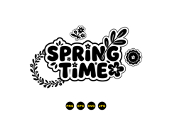 Hand Drawn Spring Floral SVG For Crafts Product Image 3