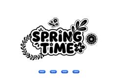 Hand Drawn Spring Floral SVG For Crafts Product Image 2