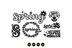Hand Drawn Spring Floral SVG For Crafts Product Image 1