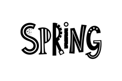 Spring Hand Lettered Typography For Crafts Product Image 2