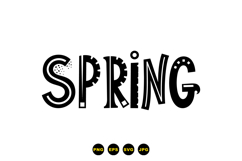 Hand Drawn Spring Typography Floral Clipart Product Image 3