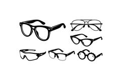 Hand Drawn Eyewear SVG Graphics For Crafts Product Image 2