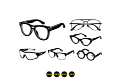 Hand Drawn Eyewear SVG Graphics For Crafts Product Image 3