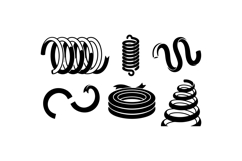 Hand Drawn Ribbon And Spiral SVG For Crafts Product Image 2