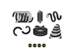 Hand Drawn Ribbon And Spiral SVG For Crafts Product Image 3