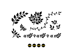 Hand Drawn Leaf Clipart For Wedding Invites Product Image 1