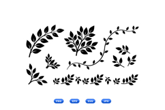 Hand Drawn Leaf Clipart For Wedding Invites Product Image 2