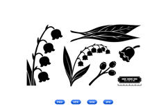 Hand Drawn Lily Of The Valley SVG For Invitations Product Image 2