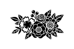 Hand Drawn Floral SVG Clipart For Wedding Invitations Product Image 3