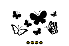 Hand Drawn Butterfly Clipart For Wedding Invites Product Image 3