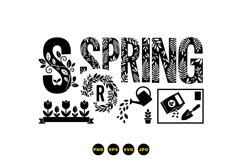 Hand Drawn Spring Floral Clipart For Invitations Product Image 3