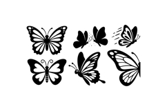 Hand Drawn Butterfly Vector For Crafts Product Image 1