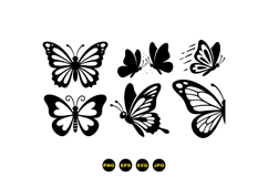 Hand Drawn Butterfly Vector For Crafts Product Image 3