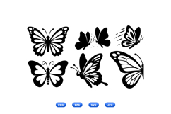 Hand Drawn Butterfly Vector For Crafts Product Image 2