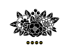 Hand Drawn Floral Clipart For Invitations Product Image 1