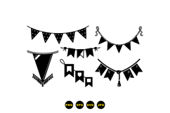 Hand Drawn Bunting Clipart For Party Invitations Product Image 3