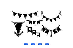 Hand Drawn Bunting Clipart For Party Invitations Product Image 2